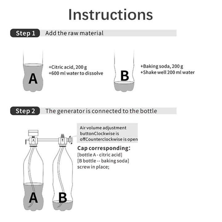 Aquarium DIY CO2-Generatorsystem-Kit CO2-Generatorsystem mit Magnetventil-Blasendiffusor US plug