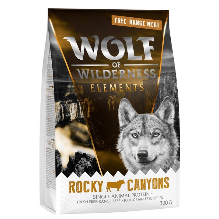 Wolf of Wilderness Sensitiv "Rocky Canyons" Freiland-Rind - getreidefrei - 300 g