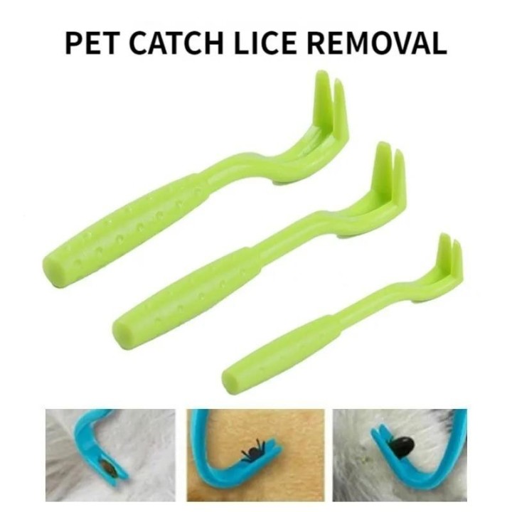 3Sets Floh Entferner Haken Zecken Entferner Pinzette Tick Ziehen Haustier Katze Hund Tick Klemme Mithelfer Pet Milbe Floh ext