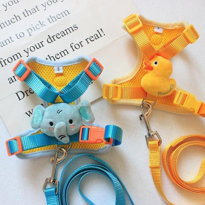 Verstellbares Haustierhalsband mit französischer Bulldogge für Hunde, Tierdruck, Welpengeschirr, Weste, Polyester, kleine und