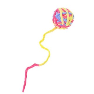 Lustiges Katzenspielzeug, bunte Garnbälle mit Glöckchen, interaktives Kauspielzeug für Kätzchen, Stofftierball, Katzenzubehör