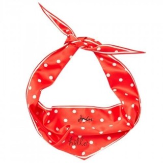Joules Hello Polka Dot Hundeschal One Size rot/weiß