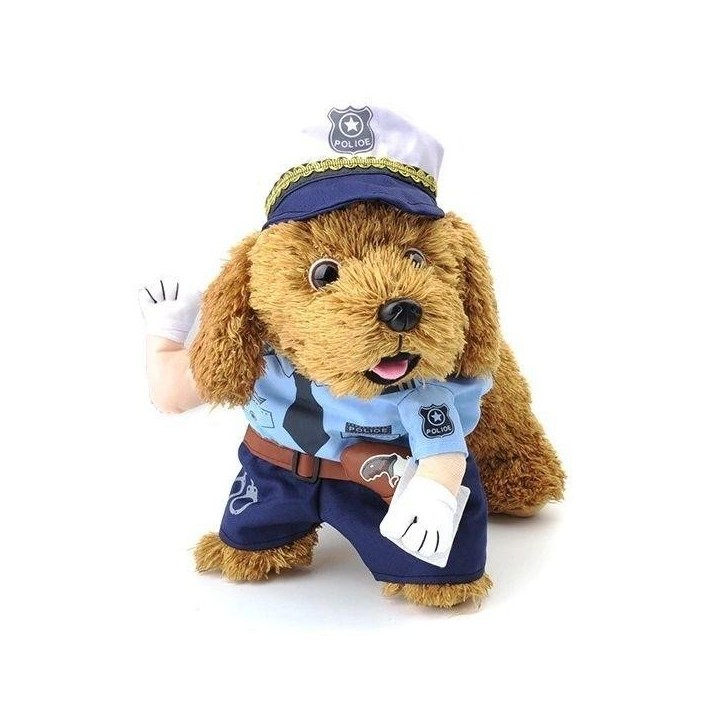 Polizeihund Kostüm blaues Hemd Kostüm
