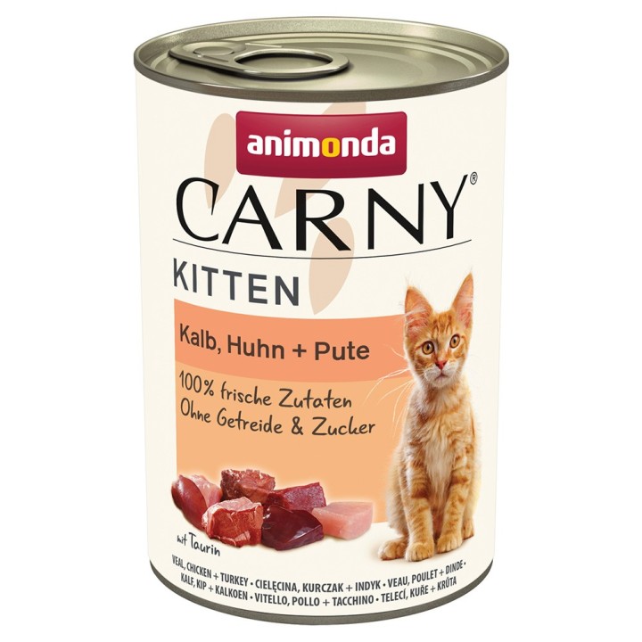 animonda Carny Kitten 12 x 400 g - Kalb, Huhn & Pute