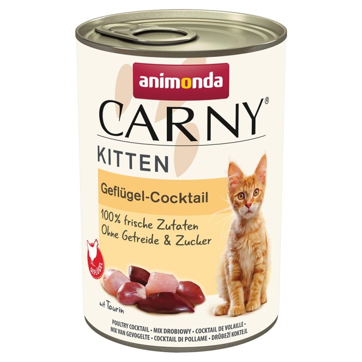 animonda Carny Kitten 12 x 400 g - Geflügel-Cocktail