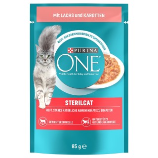PURINA ONE SterilCat - Lachs & Karotte (13 x 85 g)