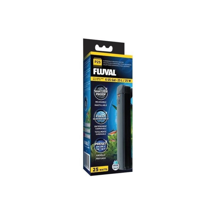 Fluval P25 Voreingestellter Heizer 24–26 °C, 25 l