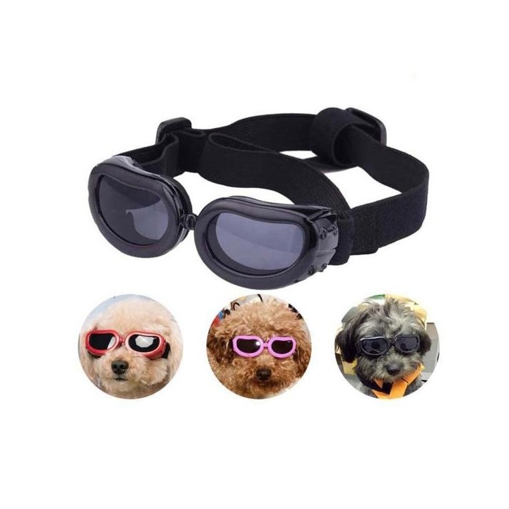 Hundesonnenbrille, verstellbar, blendfrei, PC-Material, für Welpen, Outdoor, Anti-UV-Brille, UV-Schutzbrille, Heimtierbedarf