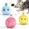 Intelligentes Katzenspielzeug, interaktiver Ball, Elfen, Fleece-Katzenball, Spielzeug, Katzenminze-Trainingsspielzeug, Kätzch