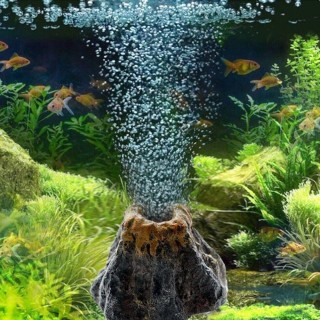 Waschbare Aquarium-Dekoration, Luftblasenstein, Sauerstoffpumpe, Aquarium-Zubehör, Luftblasen-Ornament C