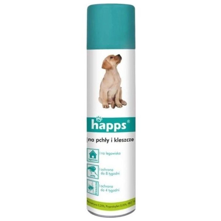 Bros Anti-Puces & Tiques Spray für Hunde 250 ml Happs