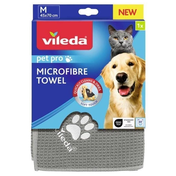 Vileda Pet Pro Microfibre Towel M Serviette für Tiere 1 Stk(P)