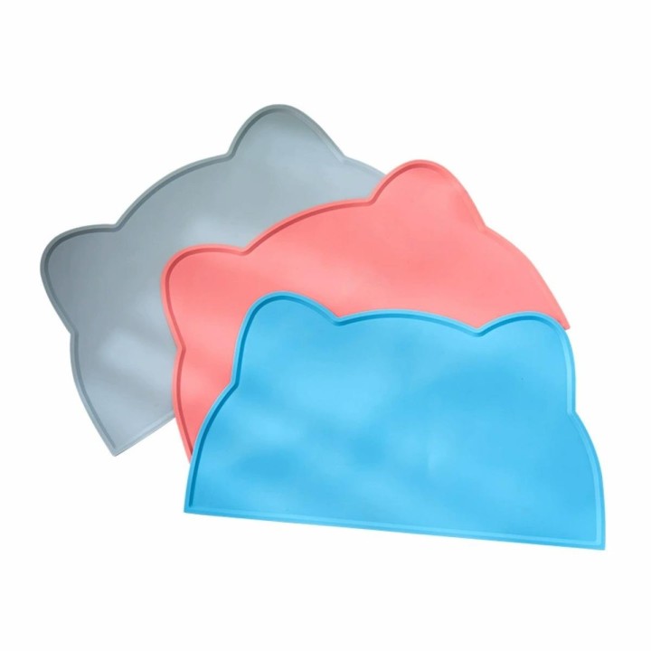 1 Stück Haustier-Silikon-Futtermatte, tragbar, wasserdicht, auslaufsicher, rutschfest, Futtermatten, Schüssel-Auflage, Kissen