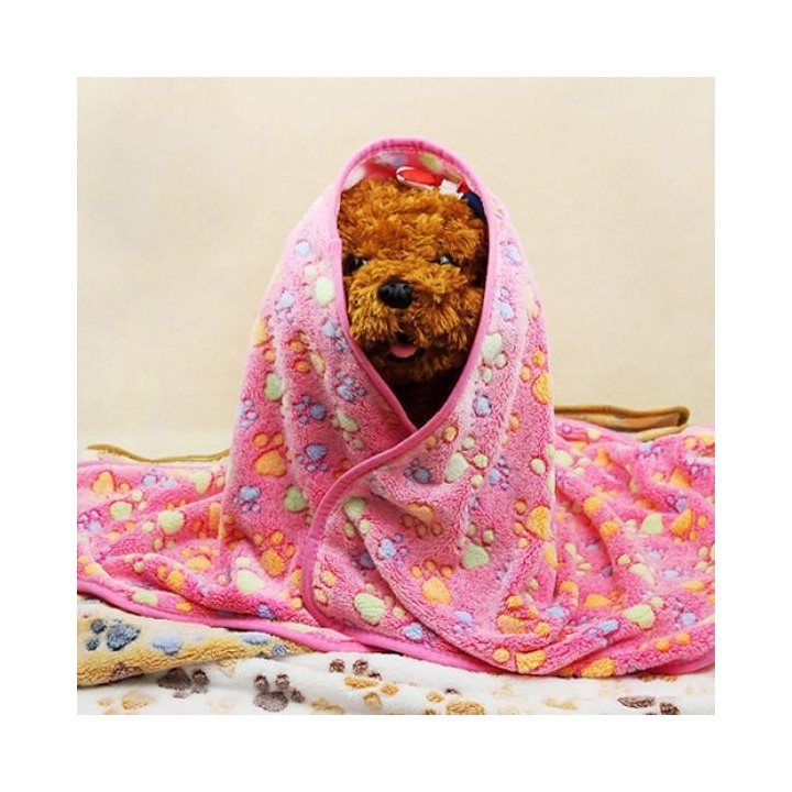 Warme Haustier-Katzen-Hundewelpen-Pfotenknochen-bedruckte weiche Fleecedecke 25*25