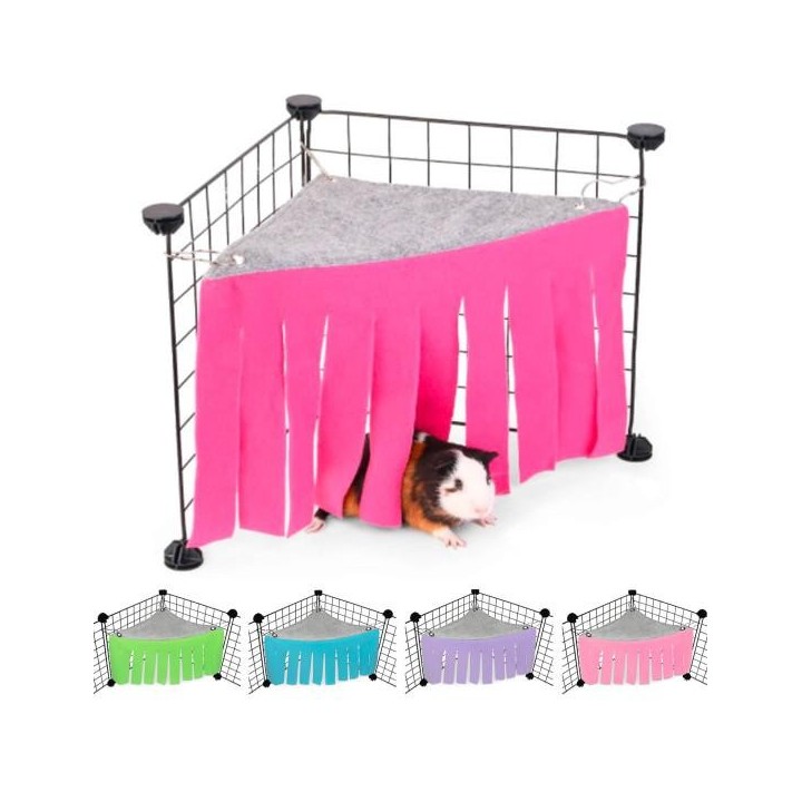 Eichhörnchen-Hängematte, exquisites Haustier-Versteck, weiche Textur, kleine Tier-Hamster-Eckquasten-Versteck licht lila