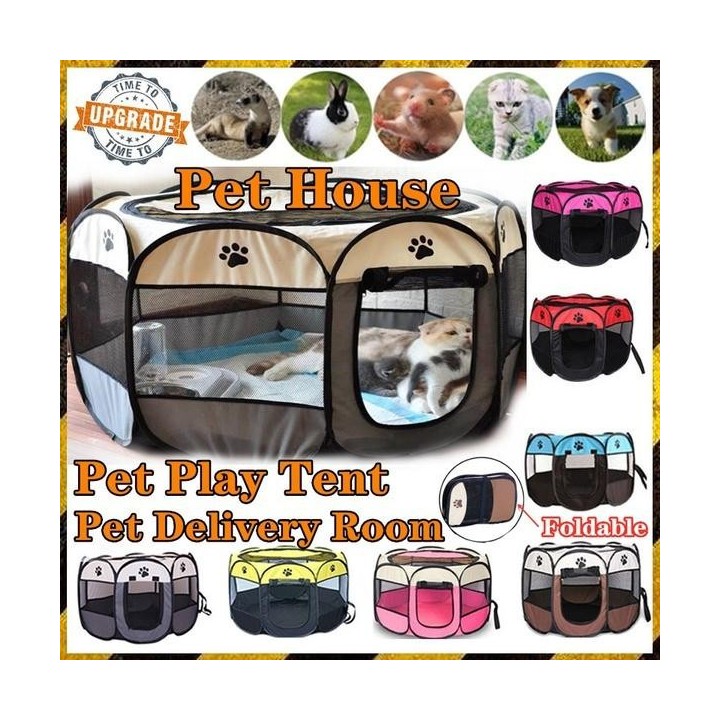 Neuer faltbarer Reißverschlusszaun mit Krallenmuster, sicherer Schutz für Katzen und Hundekäfige, Heimtierbedarf 75*75*45