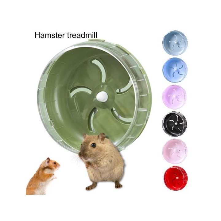 Laufrad für Hamster, glatte Kante, bissfest, für Hamster, Meerschweinchen, Übungsspielzeug, Heimtierbedarf S grün