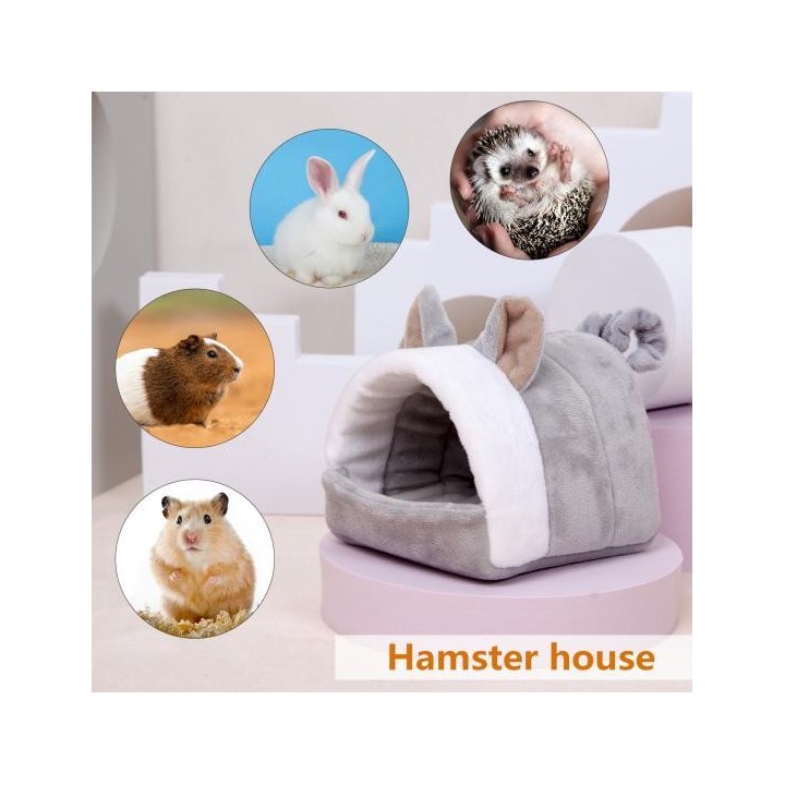 Gemütliches Hamsternest bietet Wärme, Komfort, vielseitiger Plüschschwamm, sichere weiche Textur, kleines Haustiernest für de