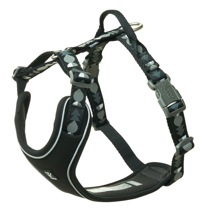 Hurtta Bare Y-Geschirr, coal - Größe 40-45: 37 - 45 cm Brustumfang