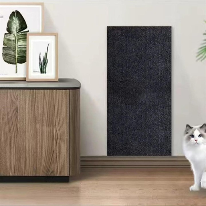 Selbstklebende Katzenkratzmatte, Katzenkratzbrett, Katzenkratzbrett, Katzenkratzbrett, Katzenkratzbretter 60*100cm (Dunkelgra