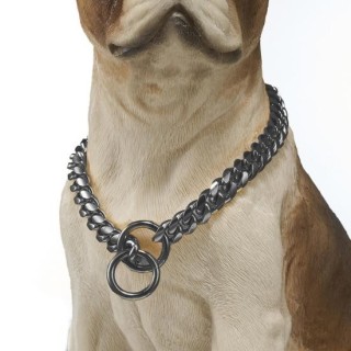 Haustier-Halskette, stilvolles Edelstahl-Hundekettenhalsband, bequemes, modisches Haustierhalsband, Haustierzubehör L rose go