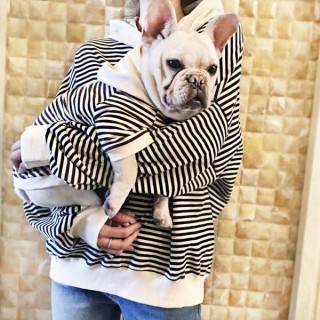 Hund süße Sweatshirt Mantel Hoodies Pudel Bulldog Sweatshirt mit Kapuze Kleidung Erwachsene Haustier Casual Hoodie DOG-XS sch
