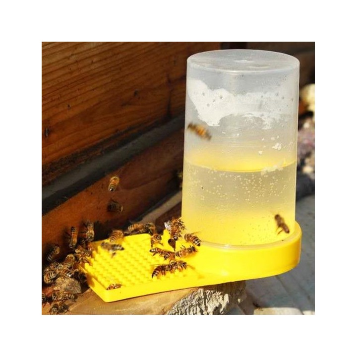 3Pcs Bee Waterers Transparent Sichtbar Bee Trinkbecher Bewässerung Station Beehive Eingang Feeder Bienenzucht Ausrüstung gelb