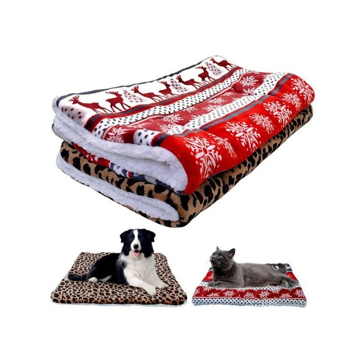 Haustiermatte, atmungsaktiv, feuchtigkeitsabsorbierend, großer Raum, waschbar, verdicktes Ruhetuch, Haustiermatratze, Welpe,