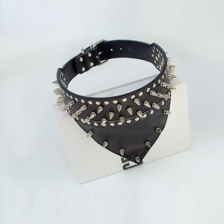 Dreieckiger Schal, Spikes, Haustierhalsband, Anti-Biss-Hundeleine, Heimtierbedarf, mittlerer und großer kreisförmiger Hundeha