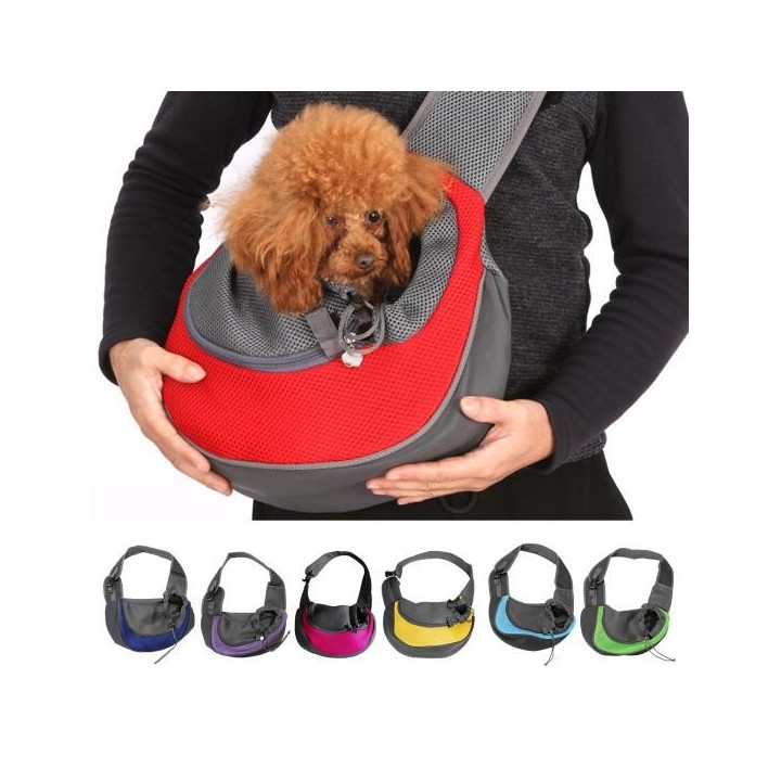 Haustier-Tragetasche, kratzfest, gute Belüftung, großer Raum, Netz-Haustier-Tragetasche, bequeme Handtasche für den Außenbere