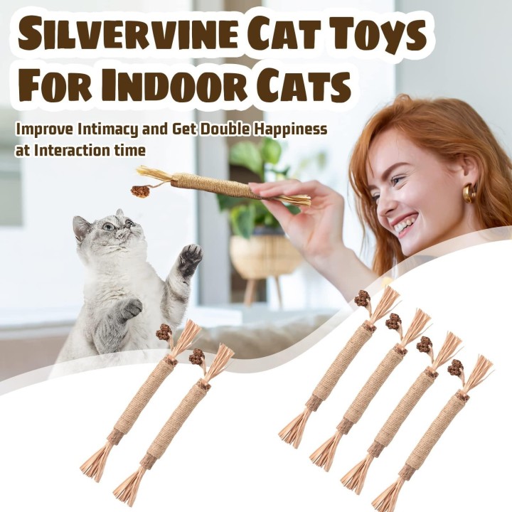 Sisalseil, Holz, Polygonum, Katzen-Teasing, Katzenstock, selbstaufrichtend, Langeweile resistent, Zähneknirschen, Katzenspiel