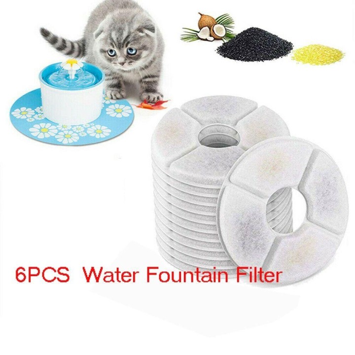 Neue Blume Trinken Fit Hund Wasser Brunnen Ersatz Filter Haustier Wasser Filter Katze 1PC