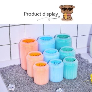 Pfotenkolben, Haustier-Pfotenreiniger, weicher Silikon-Fußreinigungsbecher, tragbare Katzen-/Hundepfotenreinigungsbürste, pra