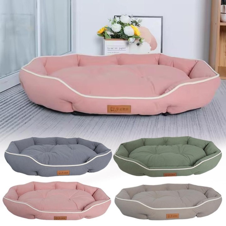 Ovale Winterunterlage für Haustiere, weiches Zwingermaterial, komfortabel, hypoallergen, leicht zu reinigen und zu pflegen. C