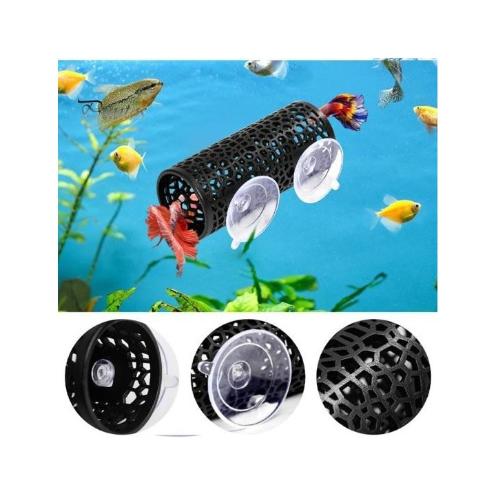 Betta-Fischtunnel, hohles Fischversteck, Höhle, Ruheröhre, Betta-Hängematte, Aquarium-Zubehör, Aquarium-Dekor für kleine Fisc