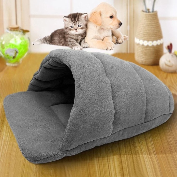 Warme weiche Polar Fleece Hundebetten Winter warme Haustier beheizte Matte Hausschuhe Betten Zwinger Haus für Katzen Schlafsa