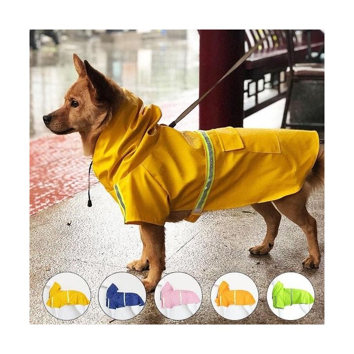 Haustiere Kleine Hunde Regenmäntel Reflektierende Kleine Große Hunde Regenmantel Wasserdichte Jacke Mode Outdoor Atmungsaktiv