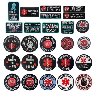 Service Dog DO NOT Pet Patch THERAPY DOG DISTRACT Medical Working Training Dog Badge k9 Weste Patch 1