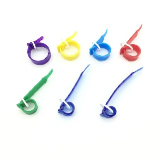 50 Pcs Ein Innendurchmesser Von 23 mm Geflügel Fuß Ring Züchter Ente Gans Henne Gänse Schwan Einstellbare Weiche Material rot