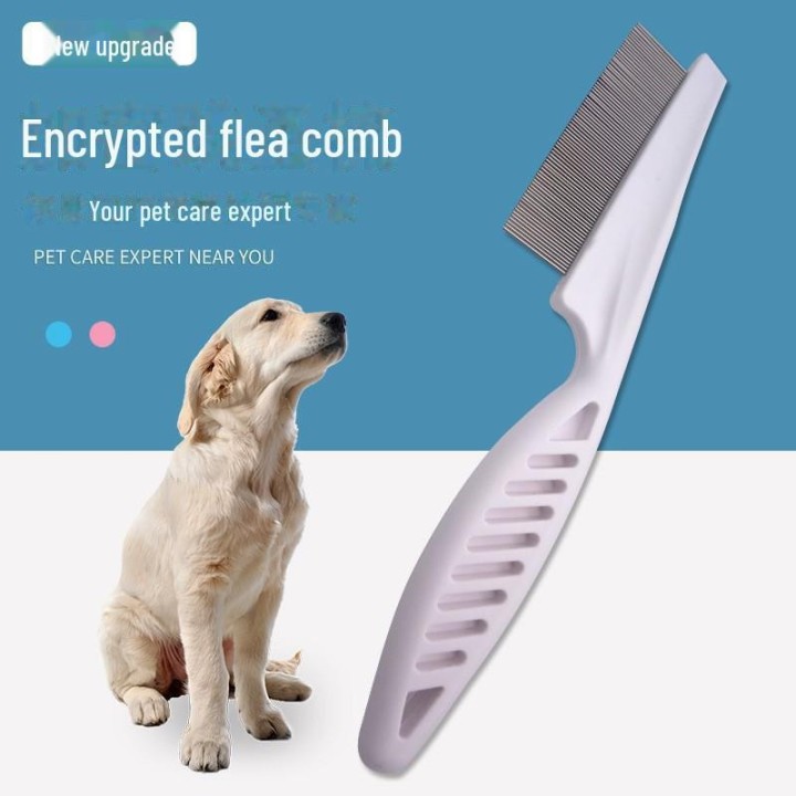 Kamm zur Tierhaarentfernung für Katzen und Hunde – Werkzeug zur Flohentfernung und Pflegezubehör