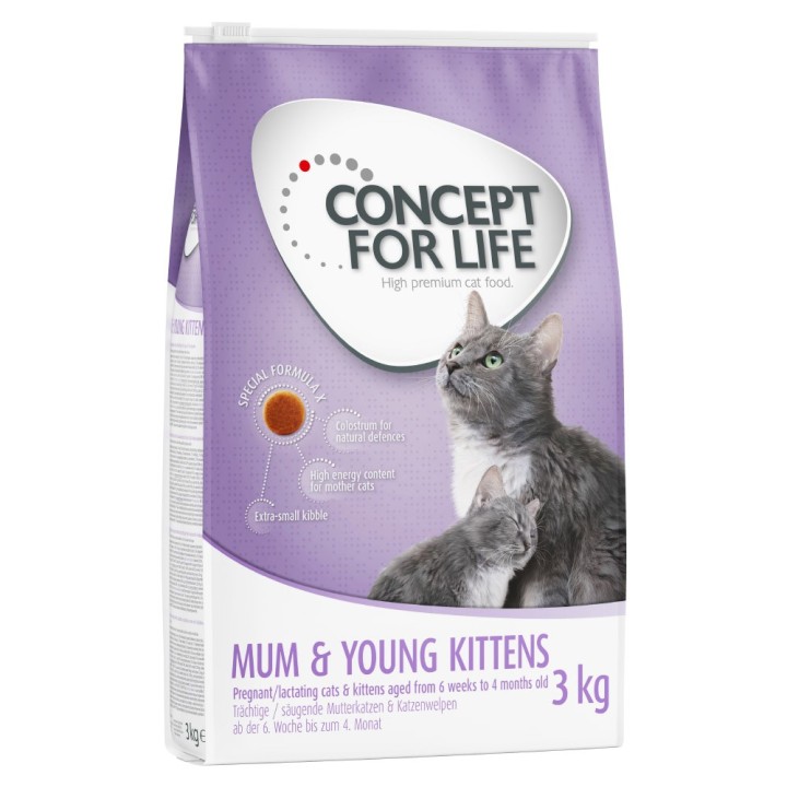 Concept for Life Mum & Young Kittens - Verbesserte Rezeptur! - 3 kg
