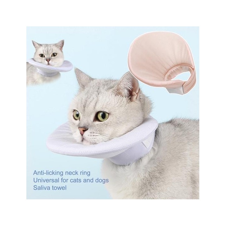 Katzen-Kegelhalsband, vielseitig einsetzbar, doppelseitig verwendbar, Verschlussbandverschluss, angenehm zu tragen, schützend