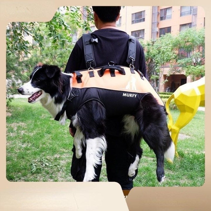 Haustier-Rucksack für große Hunde, multifunktionale Airborne-Tasche, Schultergurt, Outdoor-Walking-Bahre, behindertengerechte