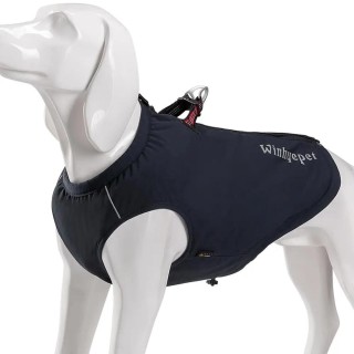Hochleistungsfähige Schlechtwetterjacke Hundegeschirr-Westenkombination Hochwertiges Nylon 66 Wasserdicht Hält Haustiere warm