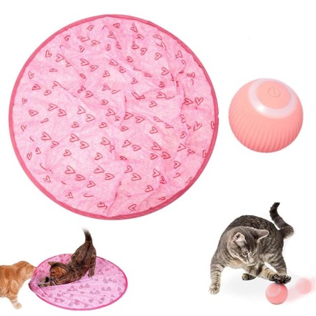 Intelligenter elektrischer selbstrollender Katzenspielzeugball, automatischer 360-Grad-Rollerball, elektrischer Katzenspielze
