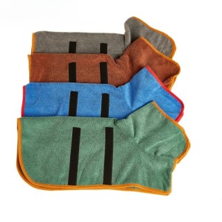 Bademantel für Haustiere, verstellbar, saugfähig, Handtuch für große, mittelgroße und kleine Hunde, superschnell trocknender