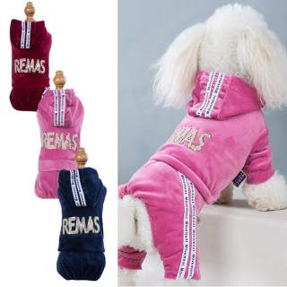 Mode Hund Hoodie Frühling Haustier Kleidung Hunde Mantel 4 Fuß Kleine Hund Sportbekleidung S rosa