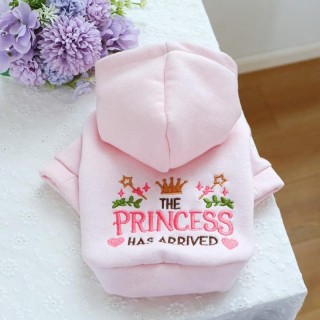 Hundekleidung für kleine und mittelgroße Hunde, warmer Winter-Hoodie mit Buchstaben-Aufdruck, Welpenpullover, Haustier-Sweats