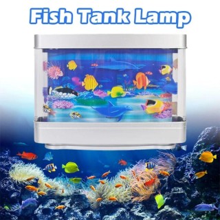 Mit Schalter Künstliche Aquarium Lampe Aquarium Dekoratives Nachtlicht Geburtstagsgeschenk B-EU Plug