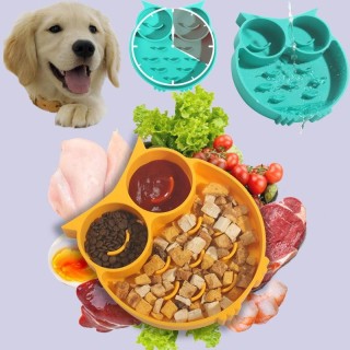 Haustier Hund Langsam Feeder Schüssel Nicht-Slip Puzzle Schüssel Anti-Schluckende Haustier Langsameres Essen Fütterung Gerich